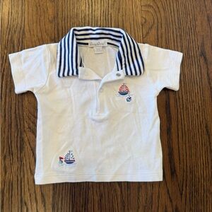 Kissy Kissy Nautical White Polo Shirt